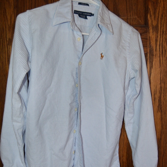Polo Ralph Lauren Women's Slim Fit Dress Shirt - 4 - Picture 1 of 4